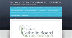 Desktop Screenshot of fullinclusionforcatholicschools.org